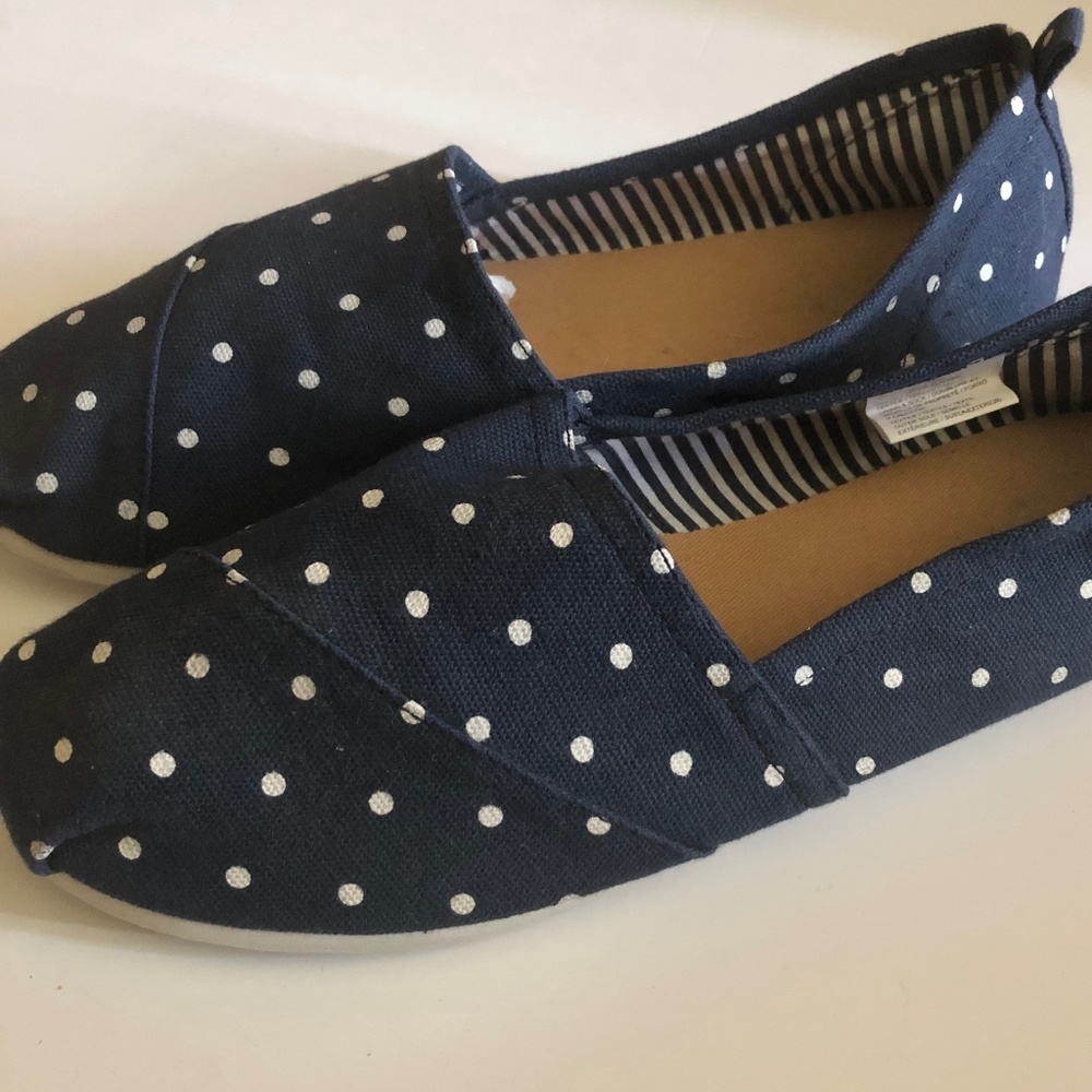 Old Nay Polka Dot Flats Slip On Size 10